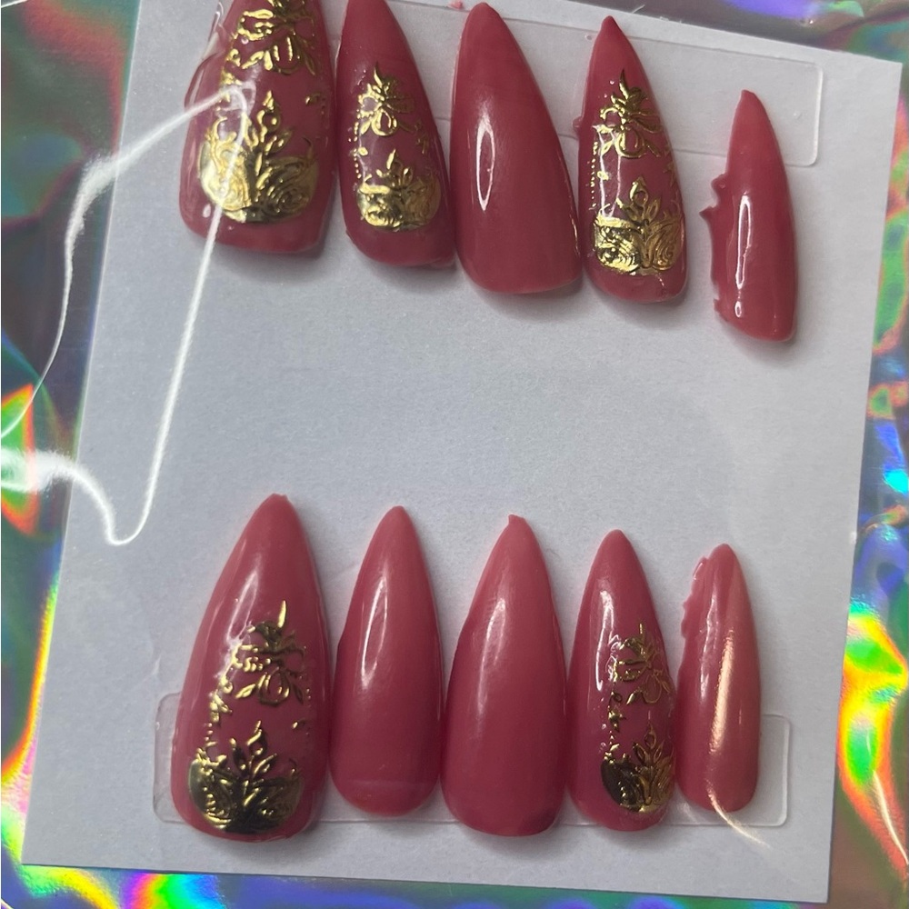 Stiletto deep peach